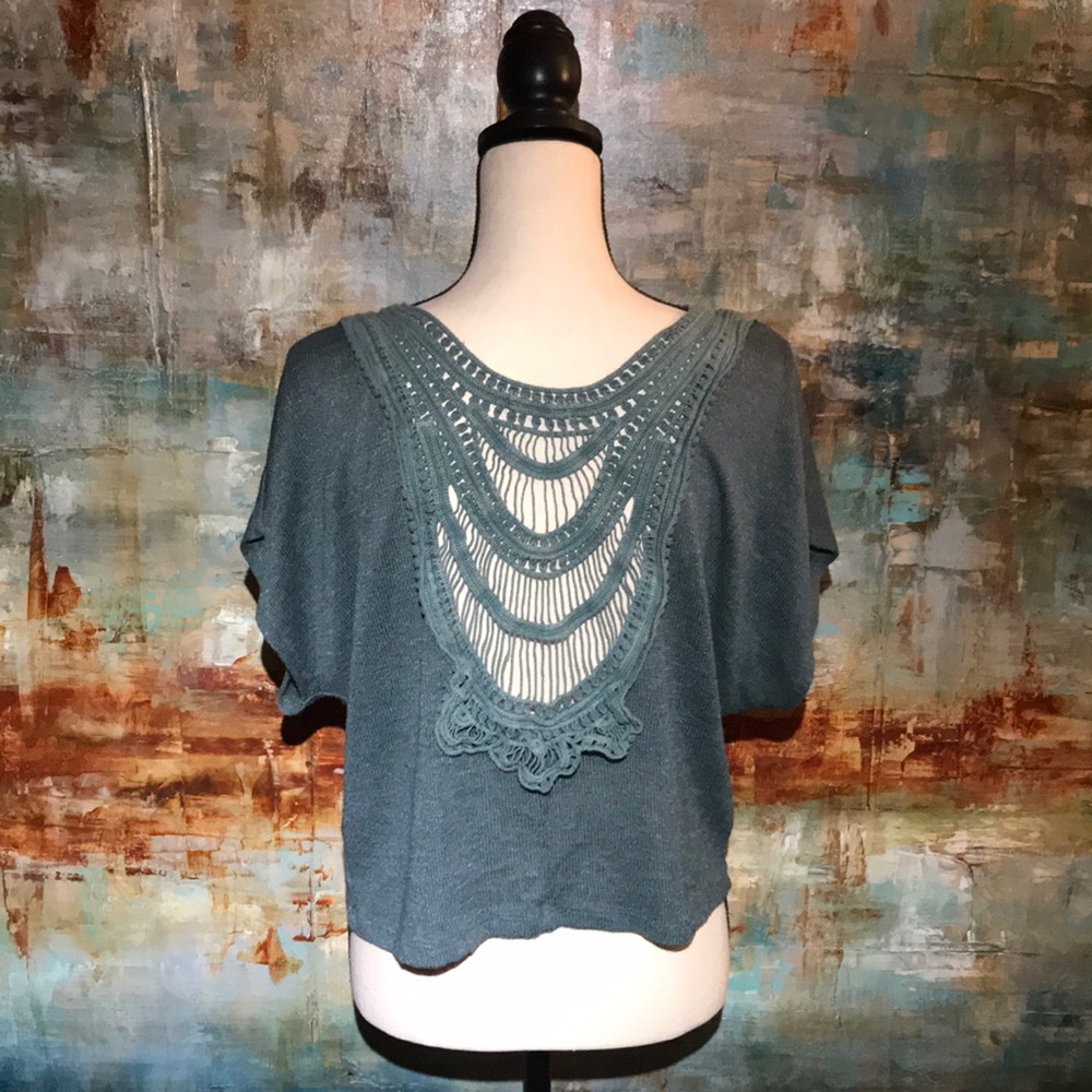 🇺🇸 LUSH Boho‎ Crochet Top Made in USA